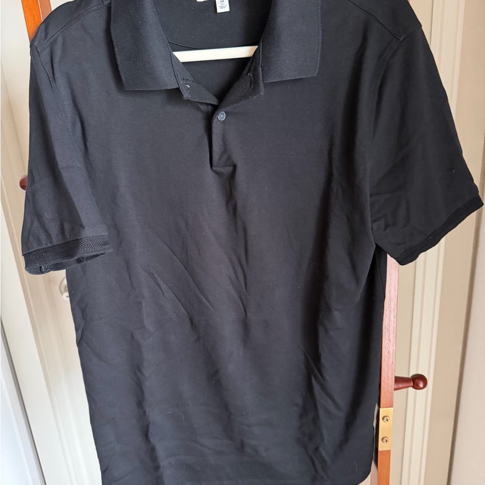 Banana Republic Luxury Touch Polo – Black, 100% Cotton